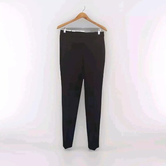 J.Crew Factory Slim-Fit Full-length Trouser Pant Women's Size 4 Black Academia - Picture 1 of 14